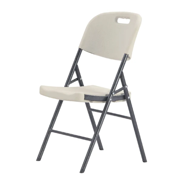 CHAISE PLIABLE 50x45x88 CM BLANC PE (4 UNITÉ)