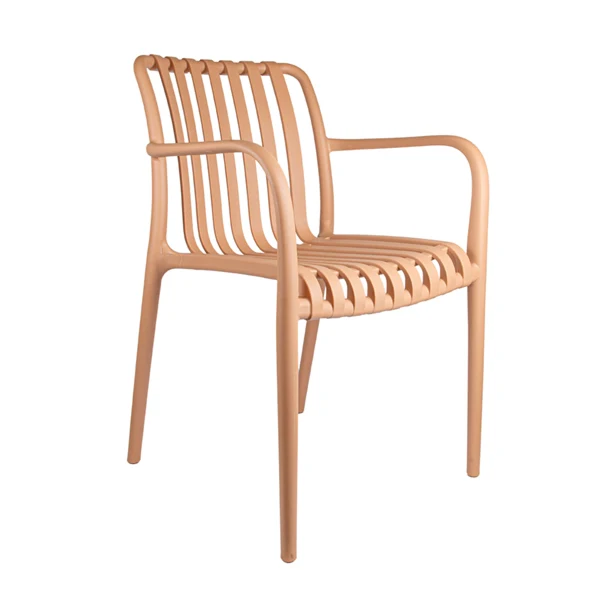 CHAISE EMPILABLE 'SUPRA-TEK' 52x52x81 CM BEIGE PP (4 UNITÉ)