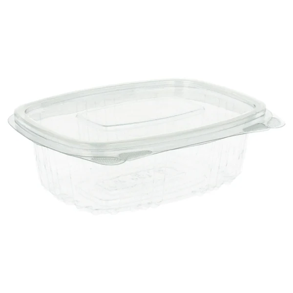 RÉCIPIENTS + COUVERCLE 250 ML 13,2x9,5x4,1 CM TRANSPARENT RPET (600 UNITÉ)