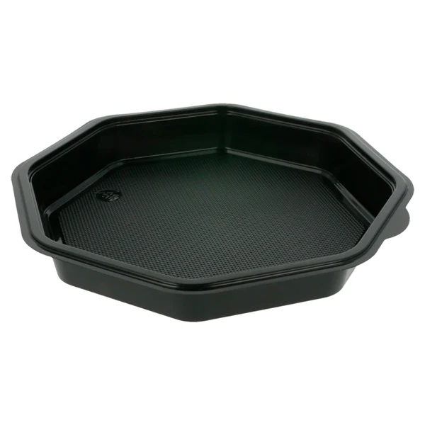 RÉCIPIENTS 1064 ML 23x23x5 CM NOIR PS (200 UNITÉ)