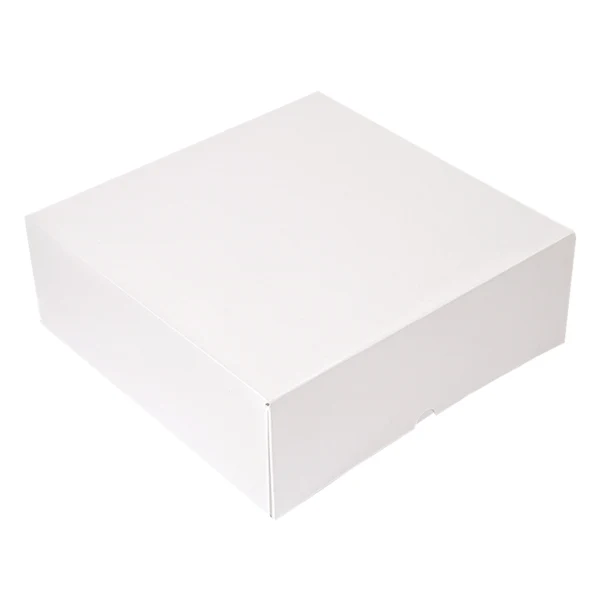 BOÎTES PATISSERIES SANS FENÊTRE 'THEPACK' 250 G/M2 28x28x10 CM BLANC CARTON ONDULÉ NANO-MICRO (100 UNITÉ)