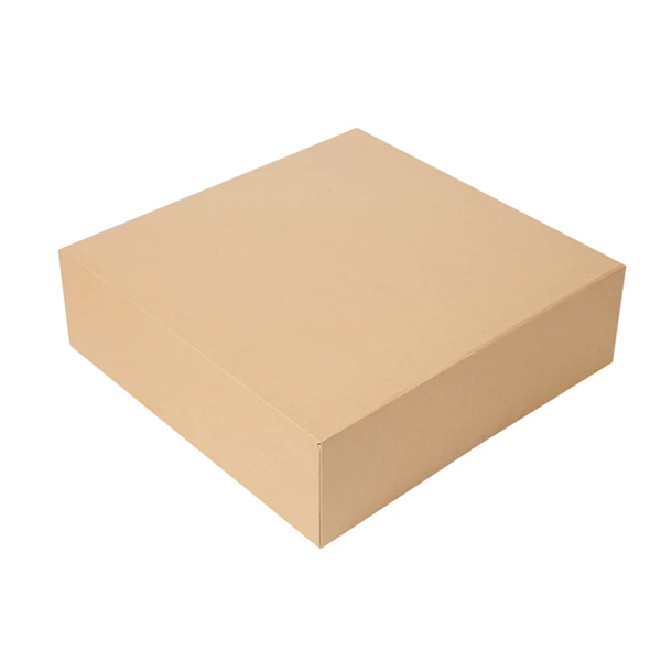 BOÎTES PATISSERIES SANS FENÊTRE 'THEPACK' 240 G/M2 32x32x10 CM NATUREL CARTON ONDULÉ NANO-MICRO (100 UNITÉ)