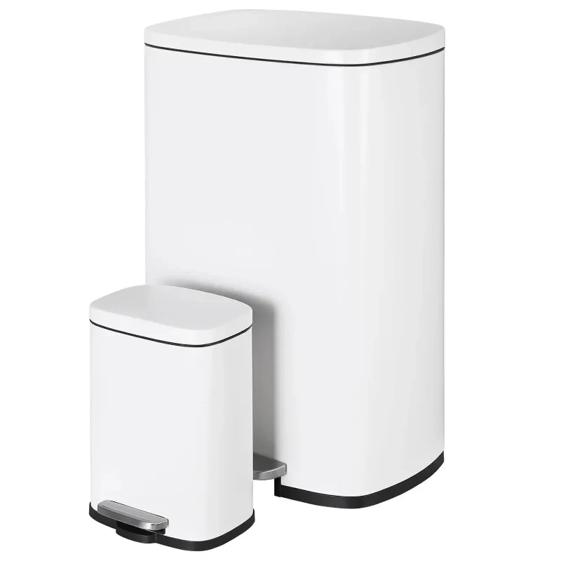 Poubelle de cuisine 50L + 5L en inox