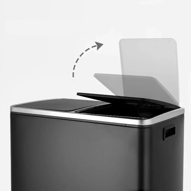 Poubelle à double compartiment 60L