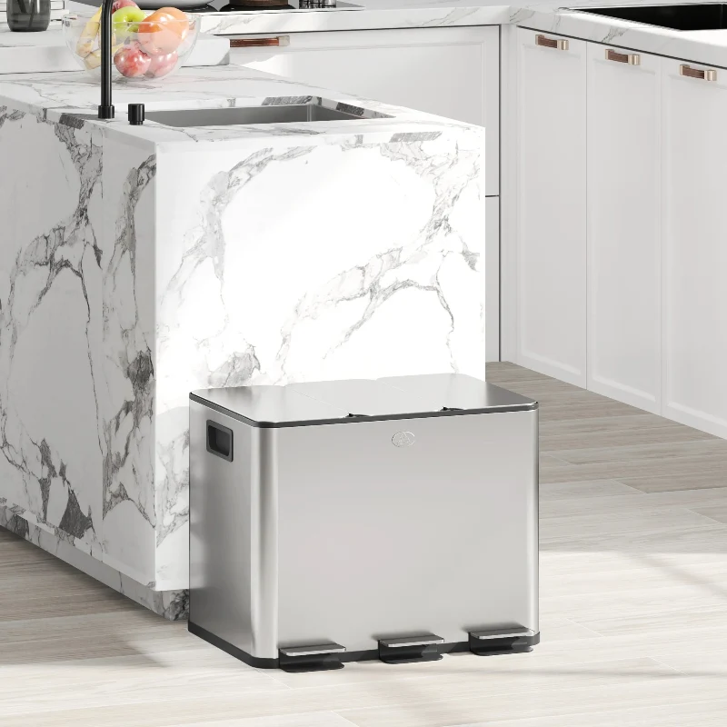 Poubelle de cuisine à plusieurs compartiments 30L