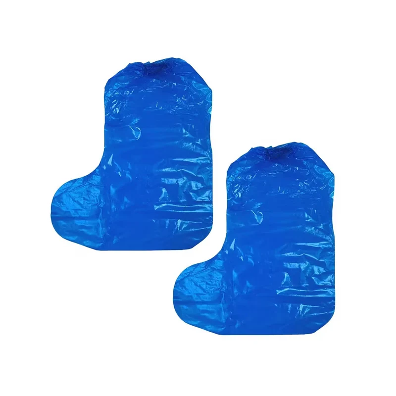 Carton de 500 Surbottes Jetables en Polyéthylène Imperméables - Taille Unique – Bleu