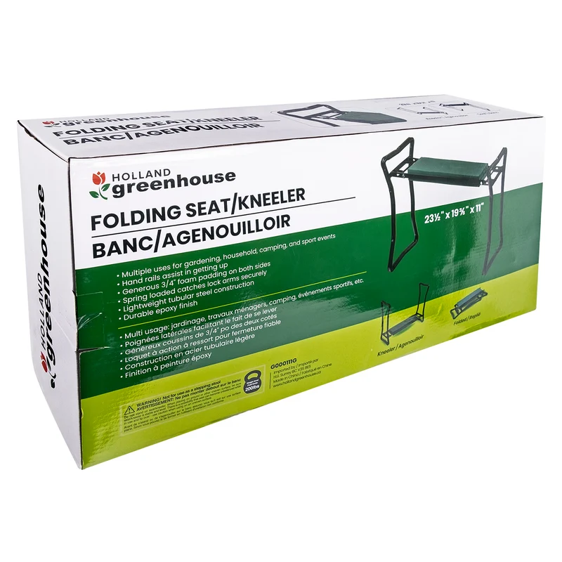 Banc et agenouilloir pliable – Support de jardinage ergonomique