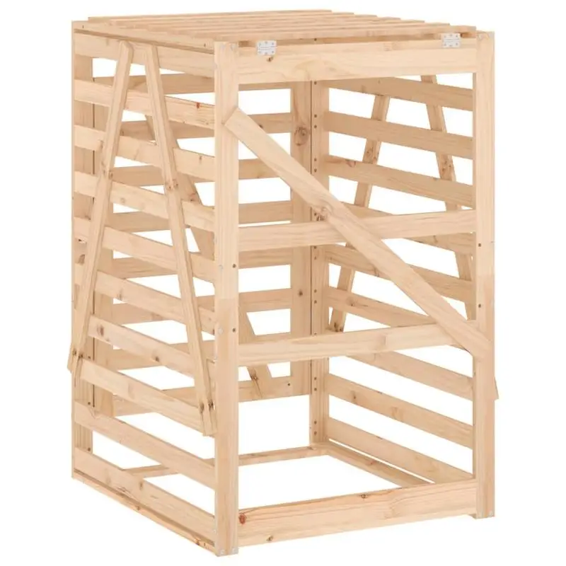 Cache de poubelle extérieure en bois
