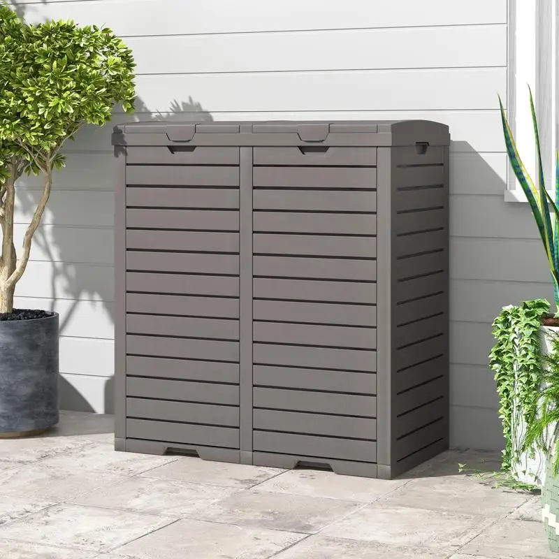 Poubelle de jardin à double compartiment 235L