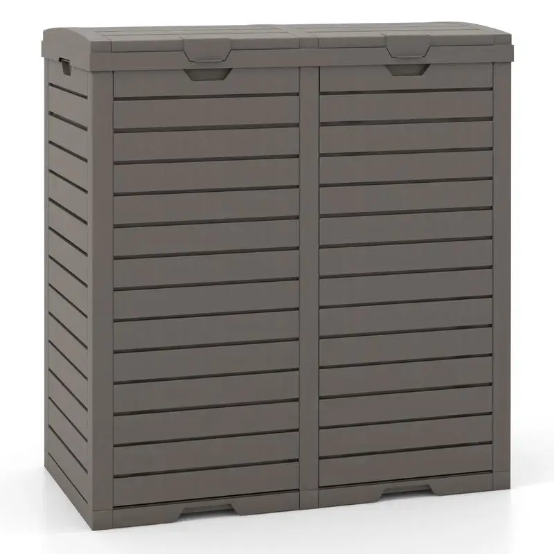 Poubelle de jardin à double compartiment 235L