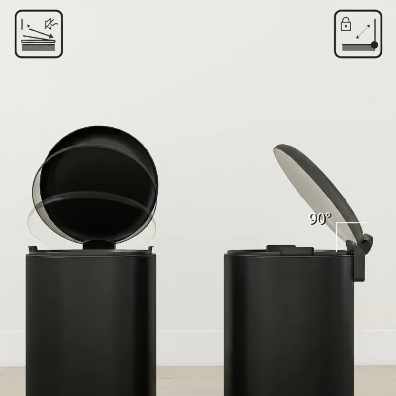 Poubelle de cuisine 30L noire