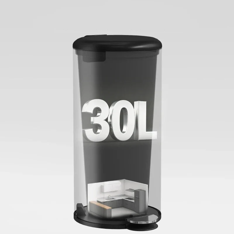 Poubelle de cuisine 30L noire