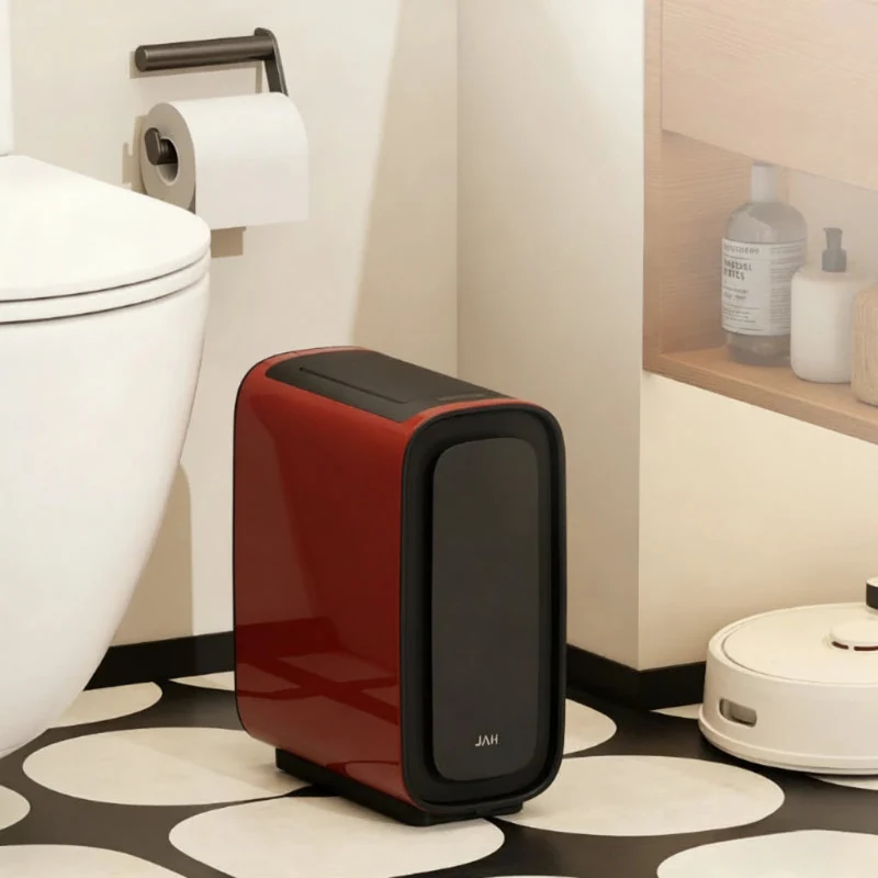 Poubelle salle de bain automatique rectangle