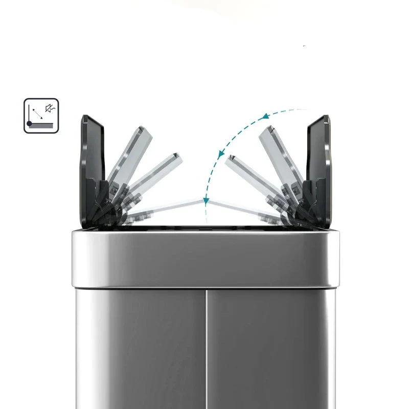 Poubelle de cuisine automatique 55L en inox