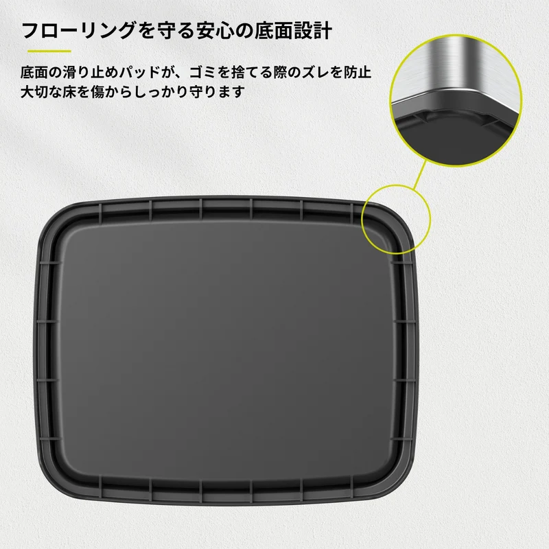 マディソンステップビン 50L・ラグーナオープントップビン 10L セット（シルバー）