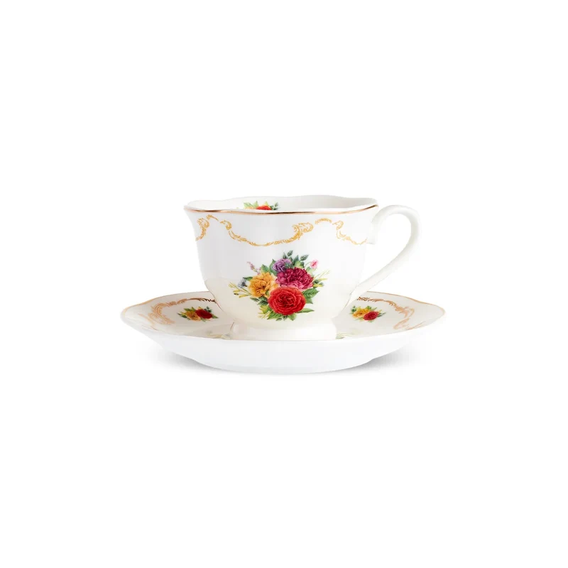 Karaca Antique 2 Kişilik 4 Parça Çay Fincanı Seti, 200 ml