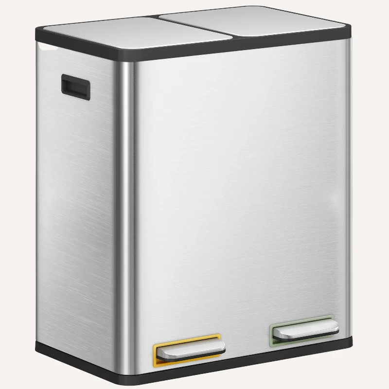 Poubelle à double compartiment 2x30L