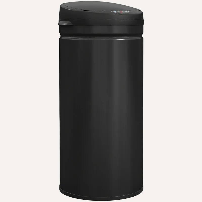 Poubelle automatique noire 42L