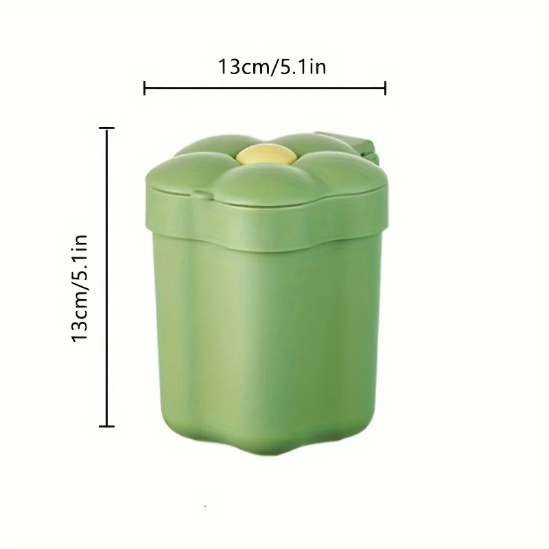 Poubelle en plastique design fleurie