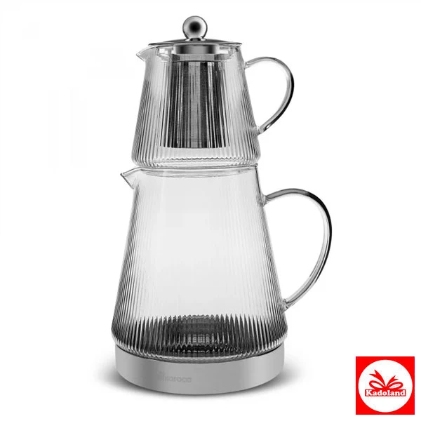 Karaca Keops XL Cam Çaydanlık (2,0L+0,8L) | Teapot | Cam Caydanlik