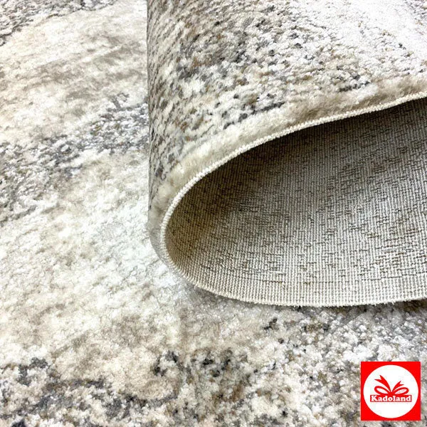 Angora Akrilik Halı | Design 9808C Cream-Grey | 160cm x 230cm