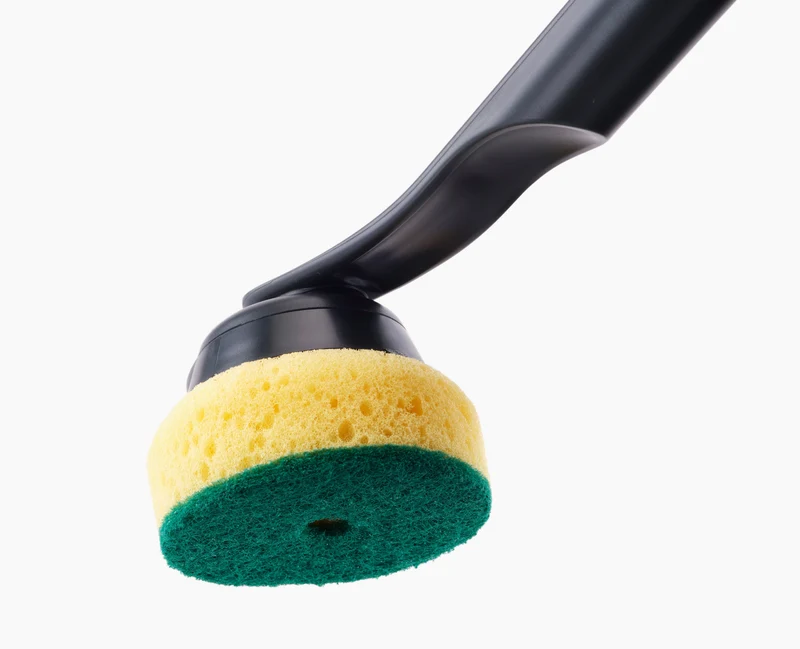 Brosse à Vaisselle avec Tête de Rechange et 4 Têtes Supplémentaires