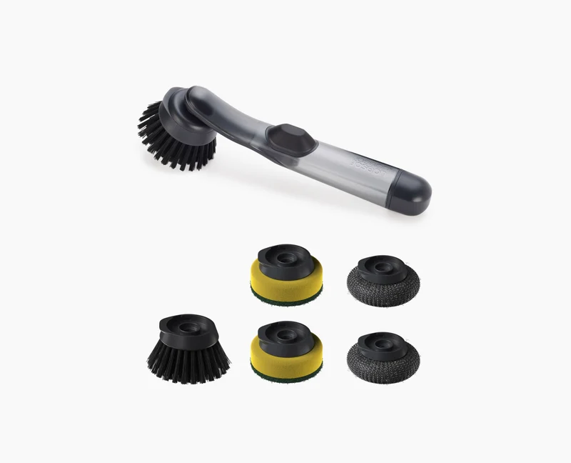 Brosse à Vaisselle avec Distributeur de Savon et 5 Rechanges SinkTech