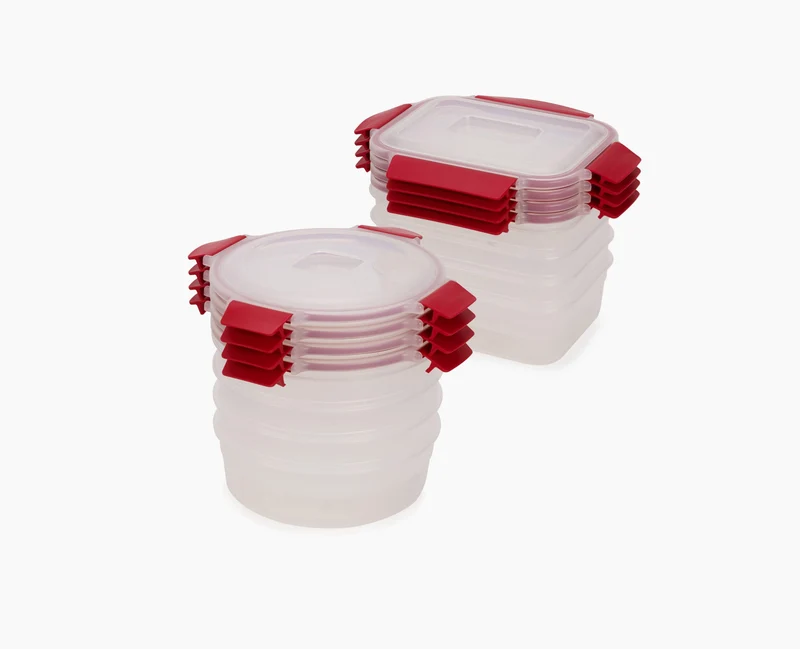 Set de 8 Contenants Rouges Nest Lock