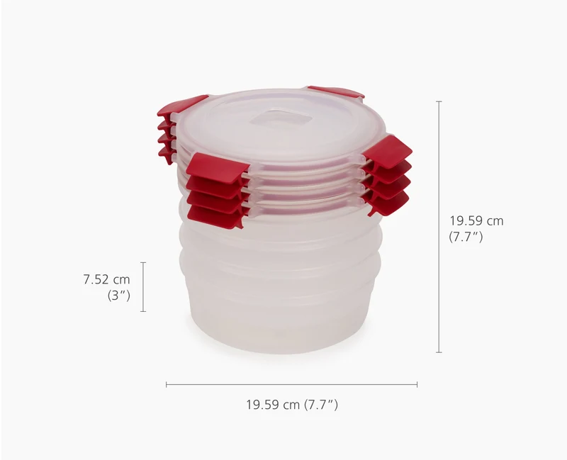 Set de 8 Contenants Rouges Nest Lock