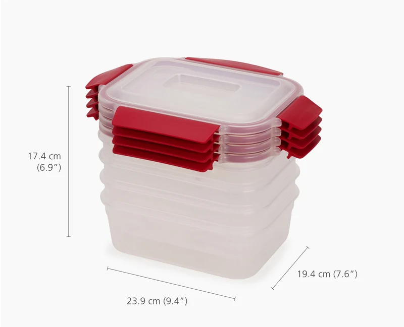 Set de 8 Contenants Rouges Nest Lock