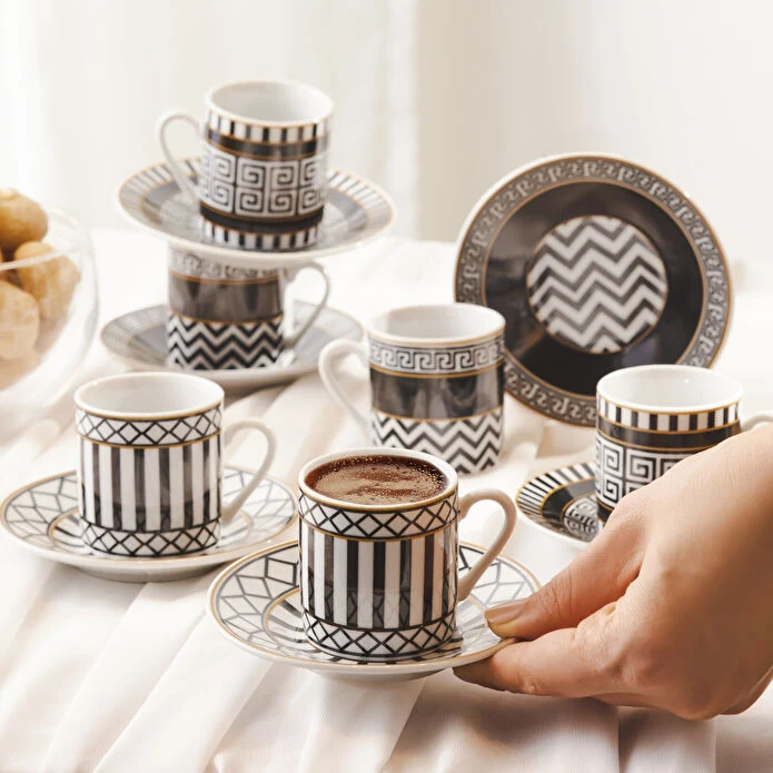 Karaca Helenistik 6 Kişilik Kahve Fincanı 80 ml