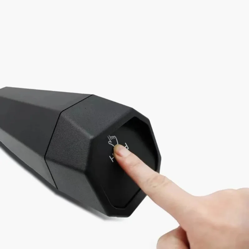 Poubelle de voiture noire à couvercle push