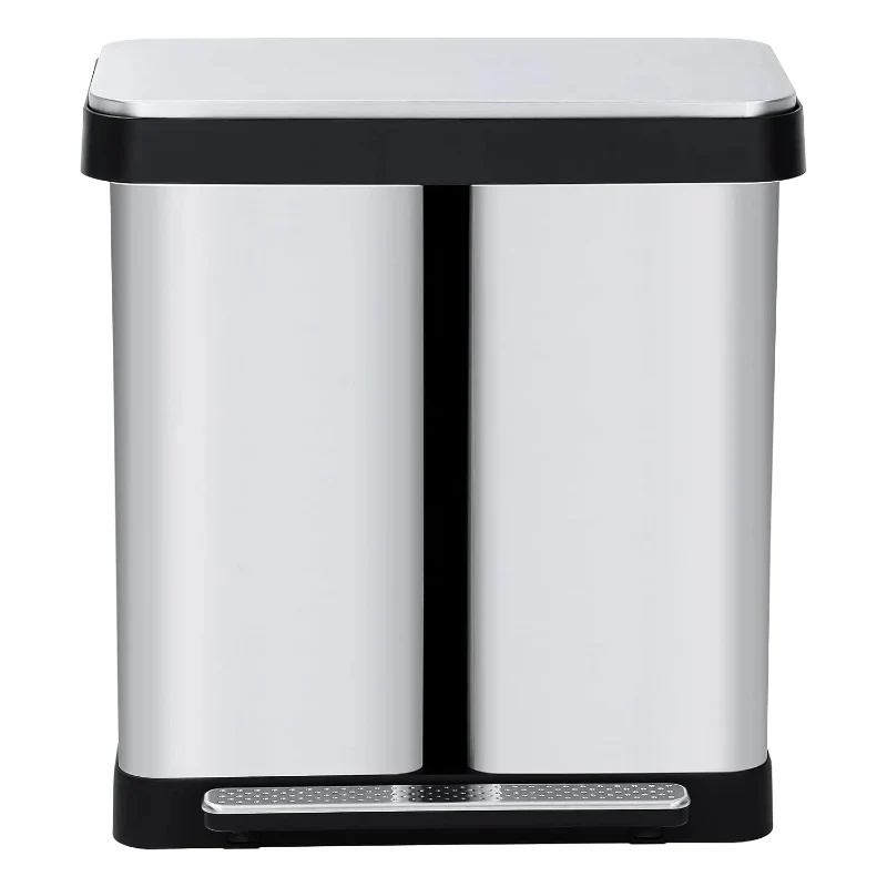 Poubelle à double compartiment 72L