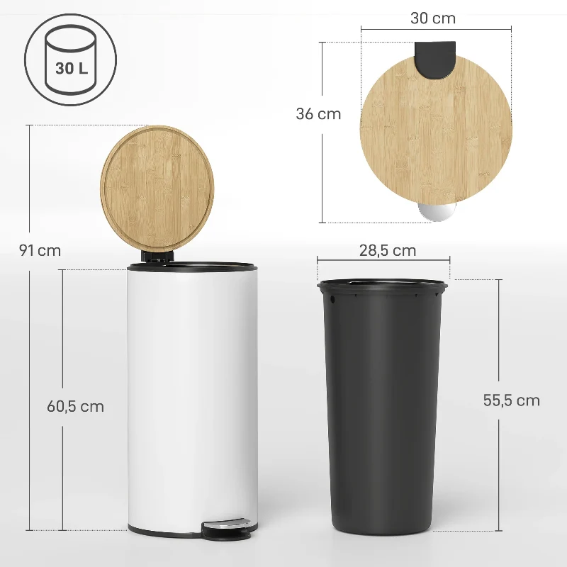 Poubelle de cuisine 30L