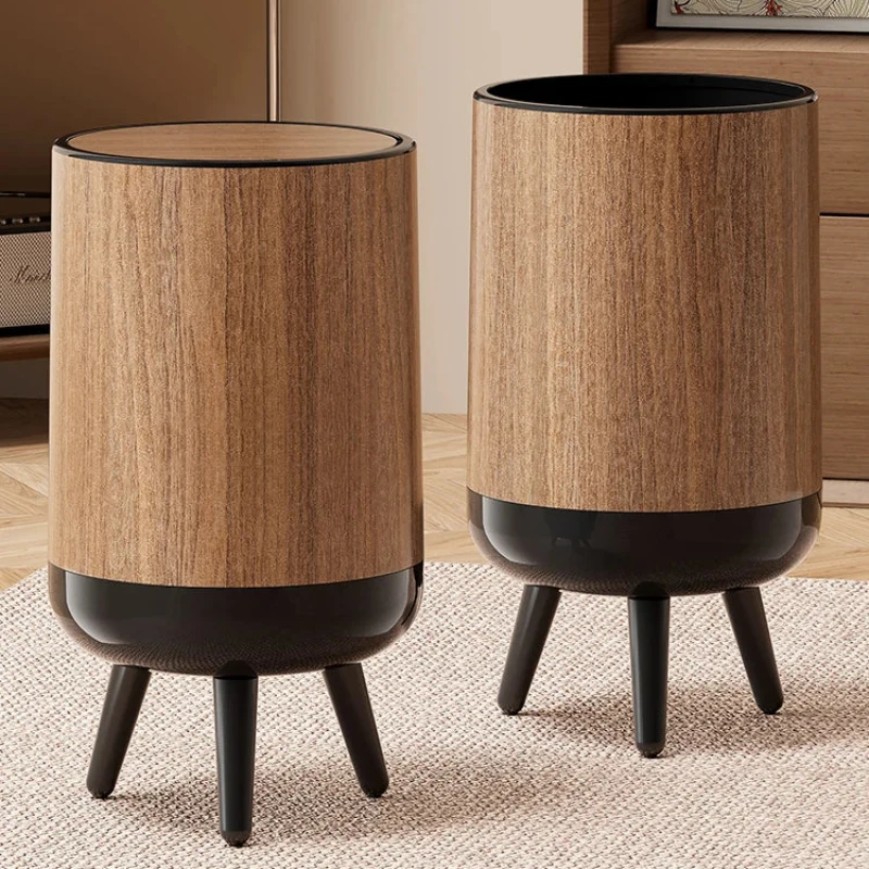 Poubelle rétro en bois 15L