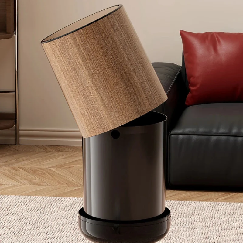 Poubelle rétro en bois 15L