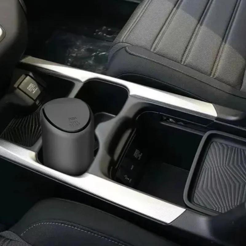 Mini poubelle de voiture noire push