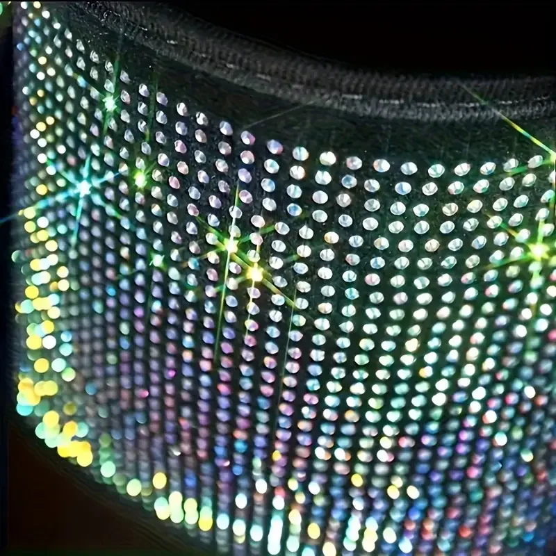 Poubelle de voiture en cristal brillant