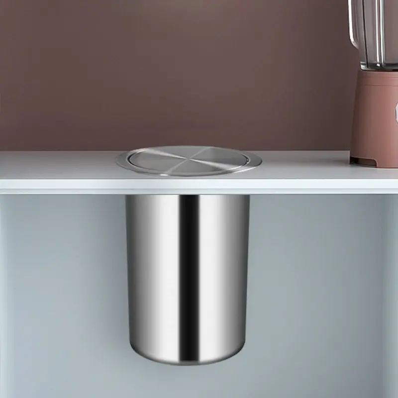 Poubelle sous évier à couvercle 9L