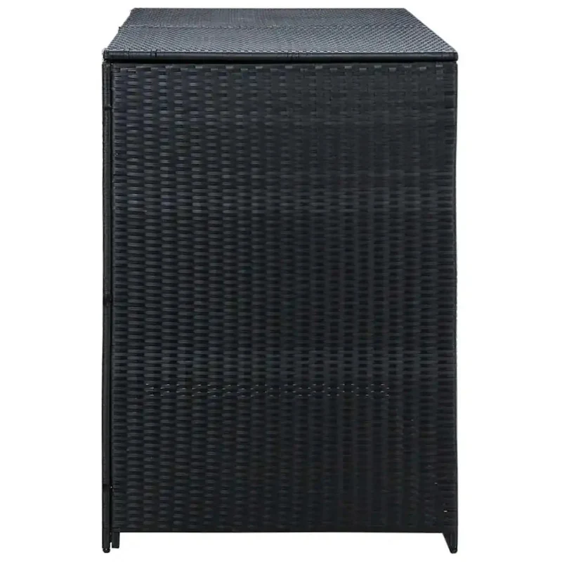 Cache de 2 poubelles extérieures noire
