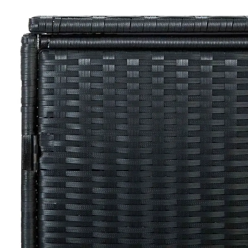 Cache de 2 poubelles extérieures noire