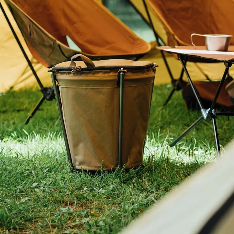 Poubelle extérieure rigide pour camping