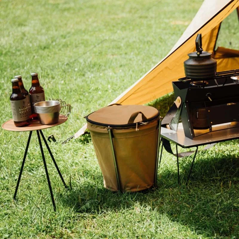 Poubelle extérieure rigide pour camping