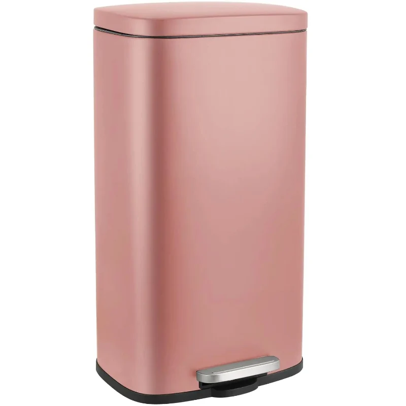 Poubelle à pédale en inox 50L