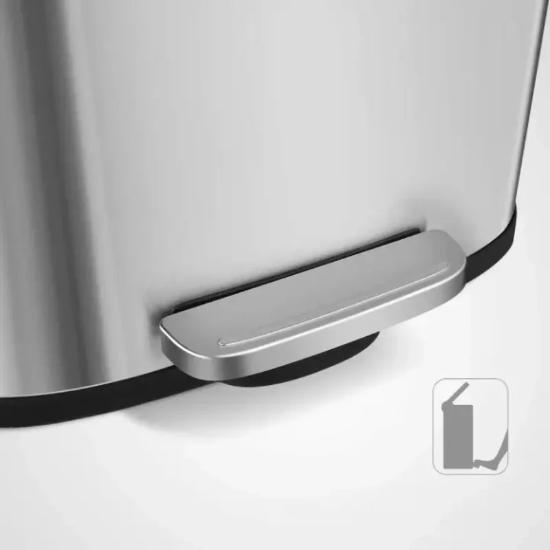 Poubelle de cuisine 50L + 5L en inox