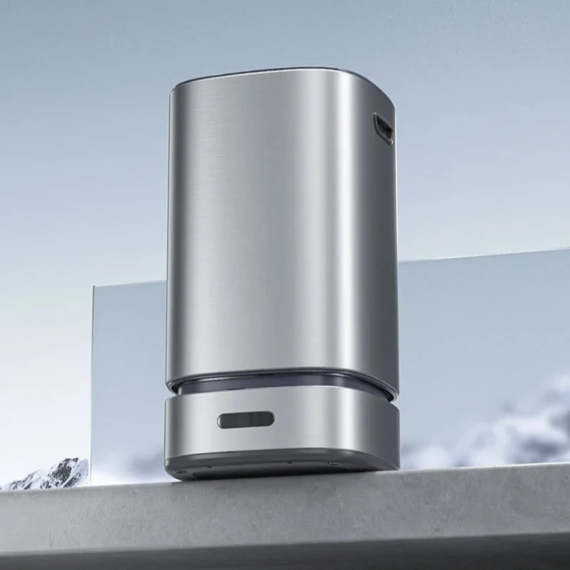 Poubelle automatique 13L design blanc