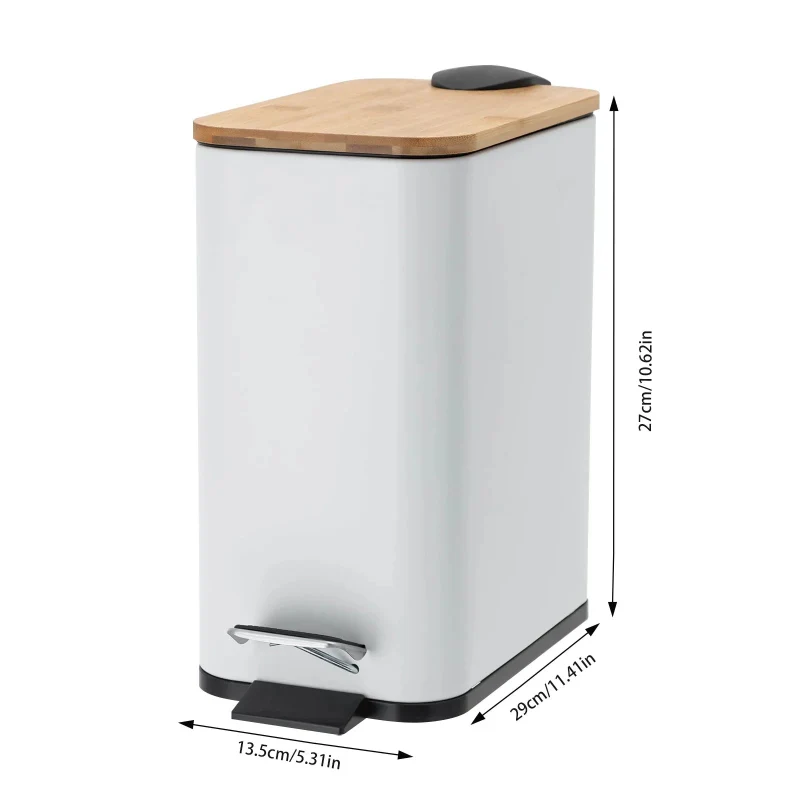 Poubelle de salle de bain à pédale 5L