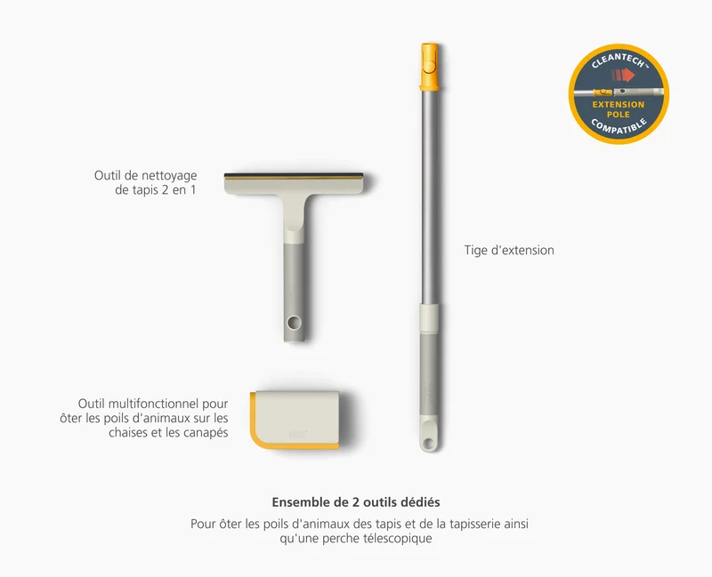 Kit d'Outils pour Enlever les Poils d'Animaux CleanTech™