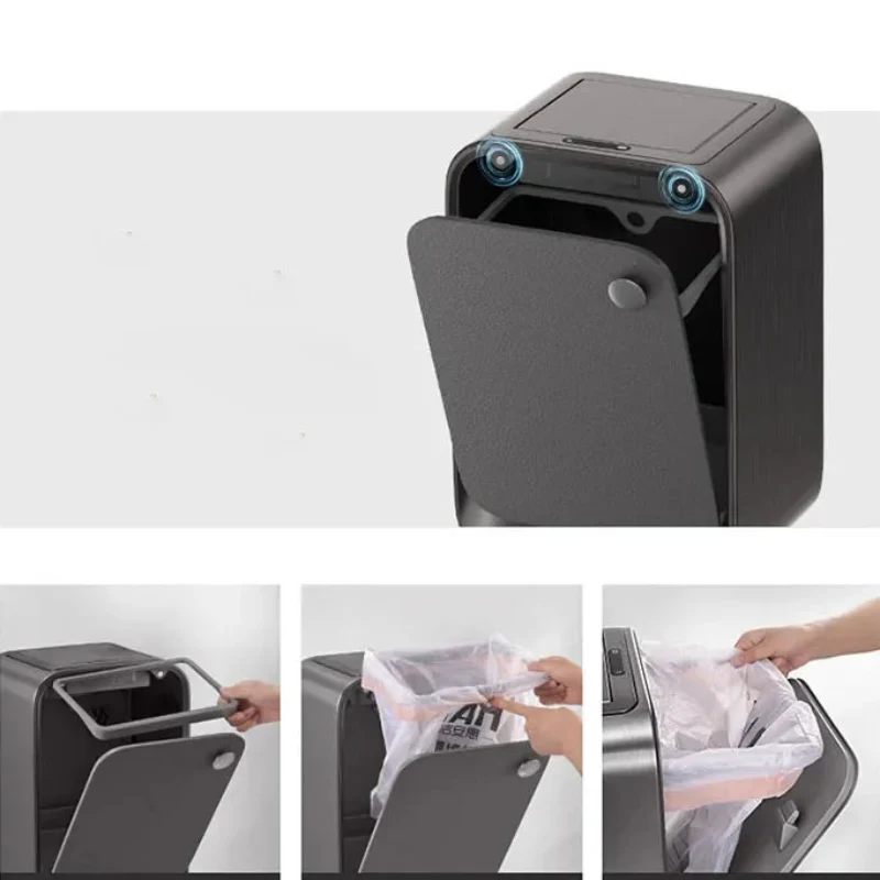 Poubelle automatique haut pieds 20L