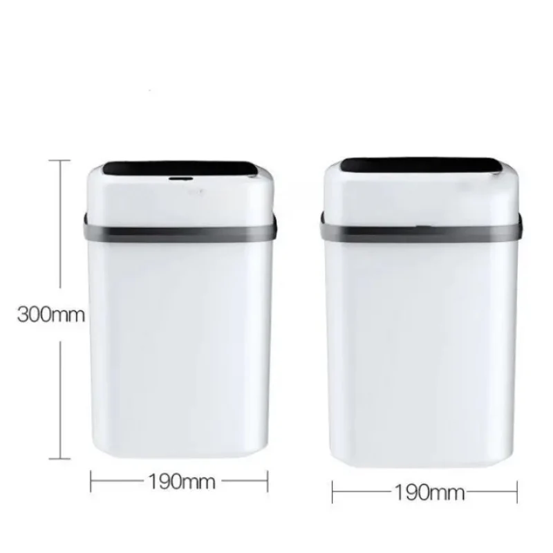 Poubelle automatique blanche 13L